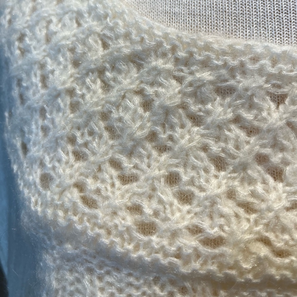 Ann Taylor LOFT Mohair Cable Sweater Size Large